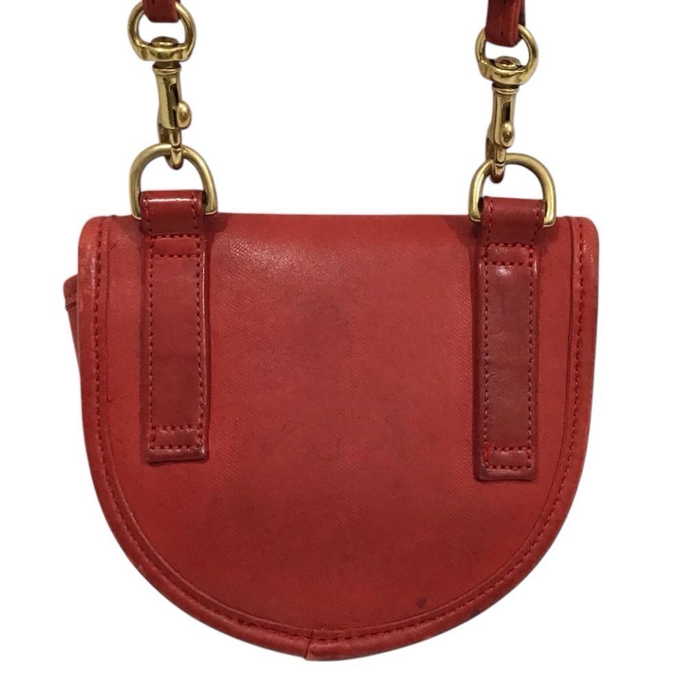Coach Vintage Red Mini Crossbody Belt Bag Style #9826 - Picture 4 of 13